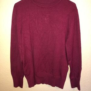 Burgundy Turtleneck